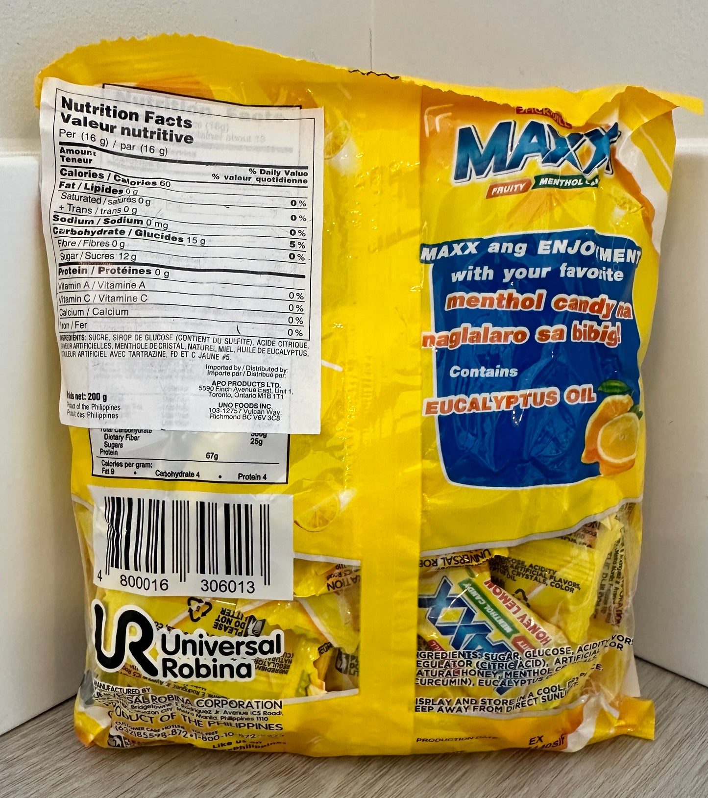 Maxx Honey Lemon candy